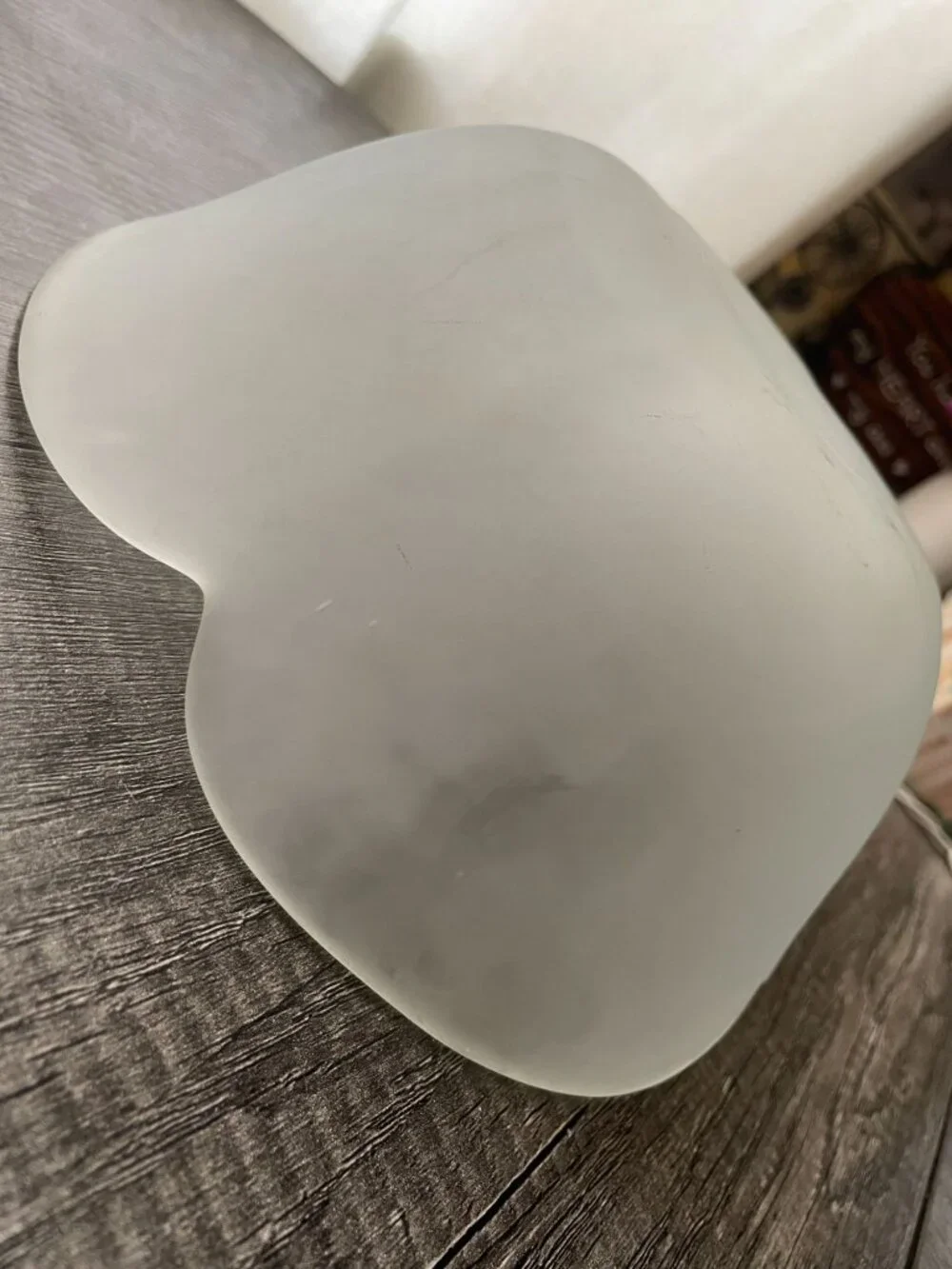 Vintage Frosted Glass Bowl 9